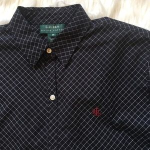 Navy blue Lauren Ralph Lauren button up